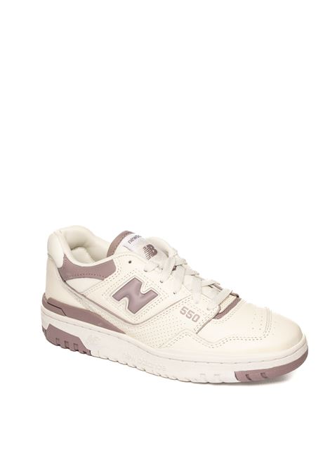 sneaker 550 bianco/malva NEW BALANCE | 550DAK-B/MAUVE